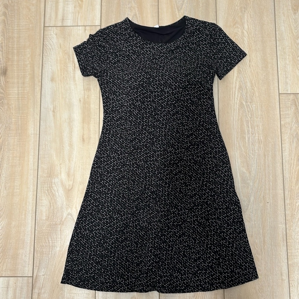 Black Padded Bra Uniqlo Short Shirt Dress - XS